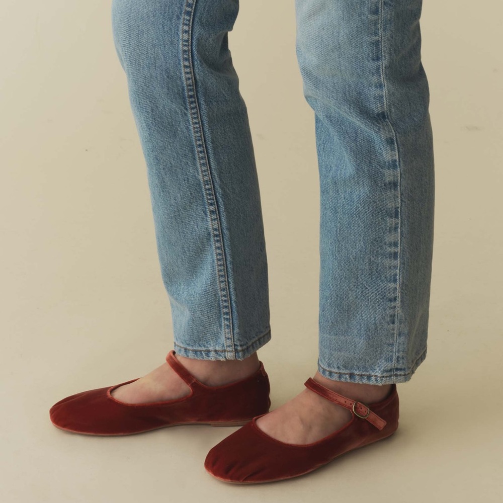 Brand New Doen Mary Jane Slipper in Brace
